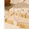 MODIAN 1.5 Carat Oval Moissanite Pendant 925 Sterling Silver Simple Beads Chain Pendant Necklace For Women Daily Fine Jewelry