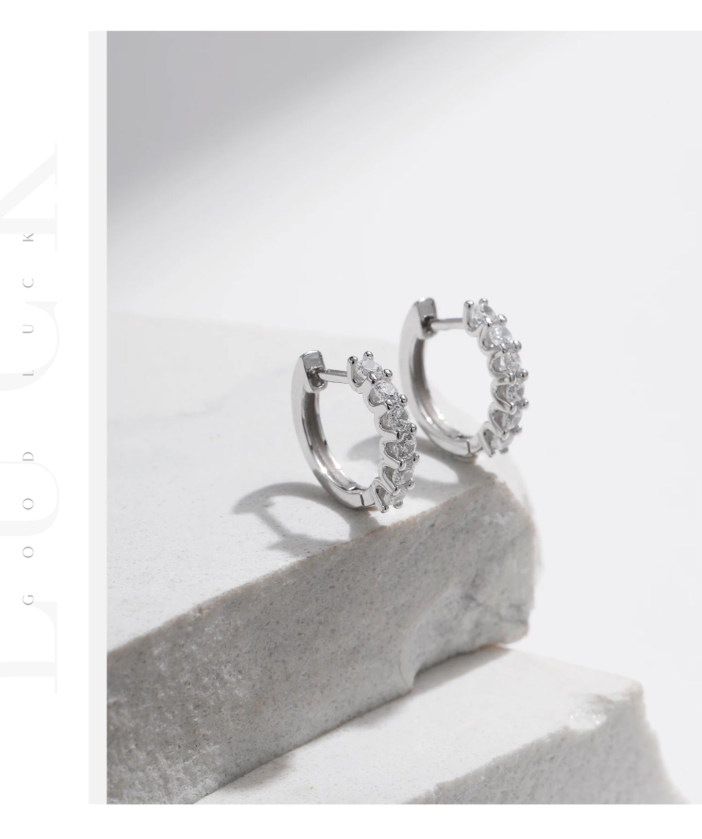 MODIAN D Color Moissanite 925 Sterling Silver Luxury Sparkle Geometric Hoop Earrings Ring For Women Wedding Fine Jewelry Set