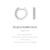 MODIAN D Color Moissanite Small Hoop Earrings 925 Sterling Silver Hollow Sparkling Ear Buckles For Women Wedding Fine Jewelry