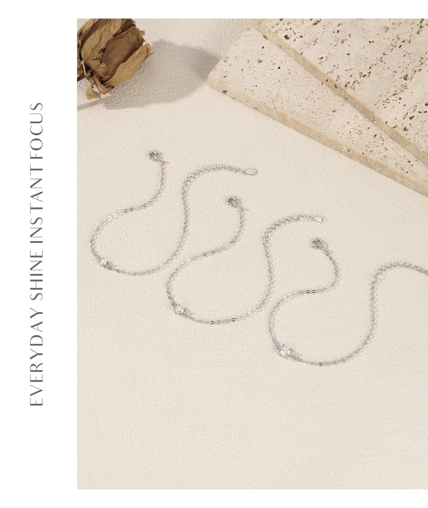 MODIAN D Color Moissanite Bracelet 925 Sterling Silver Classic Minimalist Daily Link Chain Bracelet For Women Fine Jewelry