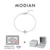 MODIAN D Color Moissanite 925 Sterling Silver Simple Daily Clubs Link Chain Trendy Bracelet For Women Fine Jewelry Gifts