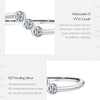 MODIAN D Color Moissanite Lab Diamond Rings 925 Sterling Silver Irregular Line Stackable Fashion Ring For Women Fine Jewelry