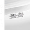 MODIAN 1 Carat D Color Moissanite Stud Earrings 925 Sterling Silver Sparkling Wedding Platinum Plated Fine Jewelry For Women