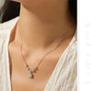 MODIAN 1CT D Color Moissanite Necklace 925 Sterling Silver Luxury Halo Charm Pendant Necklace For Women Bridal Wedding Jewelry
