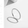 MODIAN D Color Moissanite 925 Sterling Silver Classic Simple Round Hoop Earrings Ring For Women Daily Fine Jewelry Set