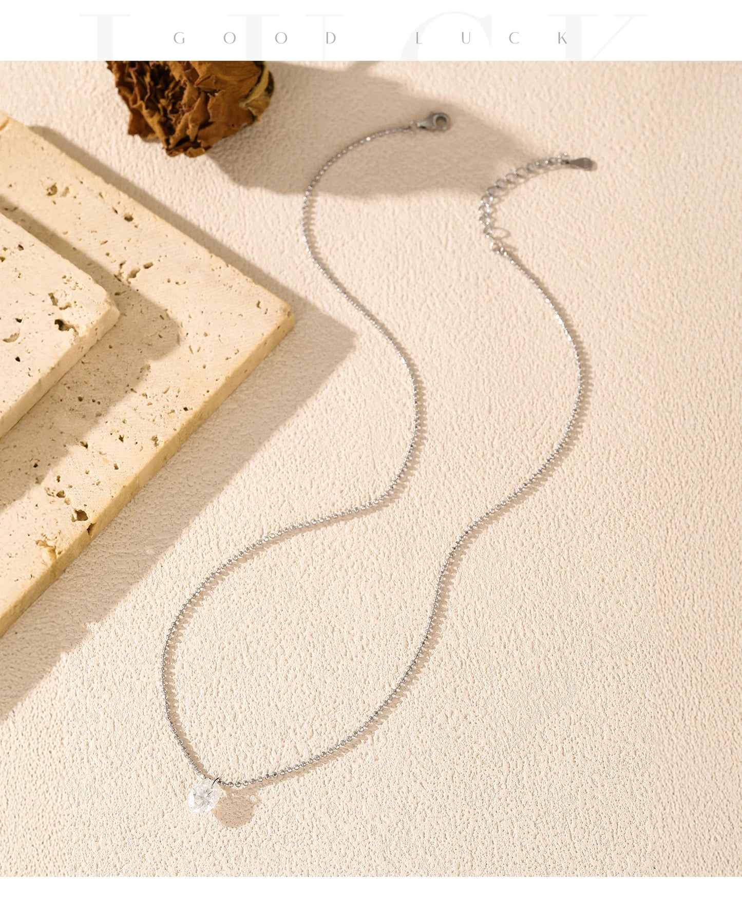 MODIAN 1.5 Carat Oval Moissanite Pendant 925 Sterling Silver Simple Beads Chain Pendant Necklace For Women Daily Fine Jewelry