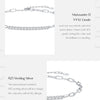 MODIAN Sparkling D Color Moissanite Bracelet 925 Sterling Silver Lock Stackable Trendy Bracelets For Women Jewelry With Gift Box