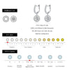 MODIAN D Color Moissanite Drop Earrings 925 Sterling Silver Halo Dangle Earrings For Women Wedding Engagement Fine Jewelry Gift