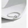 MODIAN Bezel Setting Moissanite Ring 925 Sterling Silver Beads Trendy Stackable Finger Rings For Women Lab Diamond Jewelry