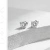 MODIAN 1.00Ct 2.00Ct Moissanite D Color Lab Diamond Stud Earrings For Women 925 Sterling Silver Basic Design Wedding Jewelry