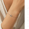 MODIAN D Color Moissanite Bracelet 925 Sterling Silver Fashion Hallow Out Round Link Chain Bracelet For Women Fine Jewelry Gifts