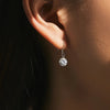 MODIAN 1CT D Color Sparkling Moissanite Hook Earrings 925 Sterling Silver Round Sway Dangle Earrings For Women Fine Jewelry