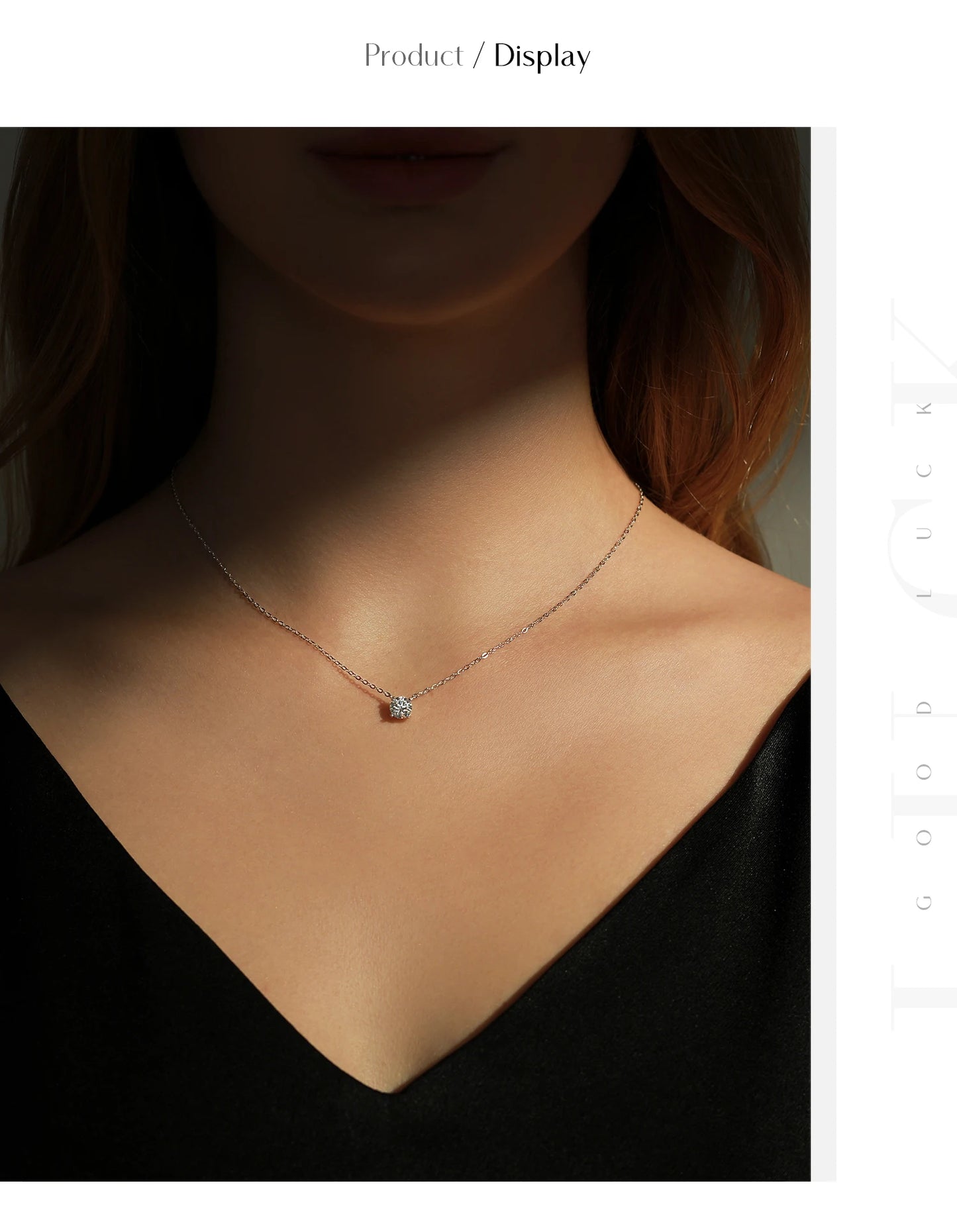 MODIAN Moissanite Pendant Necklace D Color 0.8CT Lab Diamond For Women Wedding Engagement 925 Sterling Silver Fine Jewelry Gift