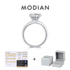 MODIAN 2ct D Color VVS1 Clarity Moissanite 925 Sterling Silver Dazzling Classic Crown Rings For Women Wedding Fine Jewelry