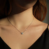 MODIAN 1 Carat Square Cushion Cut Halo Moissanite Pendant Necklace For Women 925 Sterling Silver Dazzling Wedding Bridal Jewelry