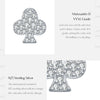MODIAN D Color Moissanite Clubs Small Ear Studs 925 Sterling Silver  Daily Wear Stackable Stud Earrings For Women Fine Jewelry