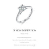 MODIAN D Color Lab Diamond 1CT Moissanite Ring For Women 925 Sterling Silver Classic Wedding Engagement Band Jewelry Gifts