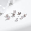 MODIAN D Color 1CT Moissanite Stud Earrings 925 Sterling Silver Wedding Engagement Lab Created Diamond Jewelry For Women Gift