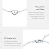 MODIAN D Color Moissanite Bracelet 925 Sterling Silver Simple Heart Daily Link Chain Bracelet For Women Fine Jewelry With Box