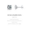 MODIAN D Color 1CT Moissanite Stud Earrings 925 Sterling Silver Brilliant Round Cut Lab Created Diamond Jewelry For Women