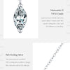 MODIAN D Color Rhombic Moissanite Necklaces 925 Sterling Silver Simple Link Chain Pendant Necklace For Women Fine Jewelry Gifts