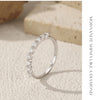 MODIAN D Color Moissanite Round Ring 925 Sterling Silver Sparkling Stacking Slim Band Rings For Women Wedding Fine Jewelry Gifts