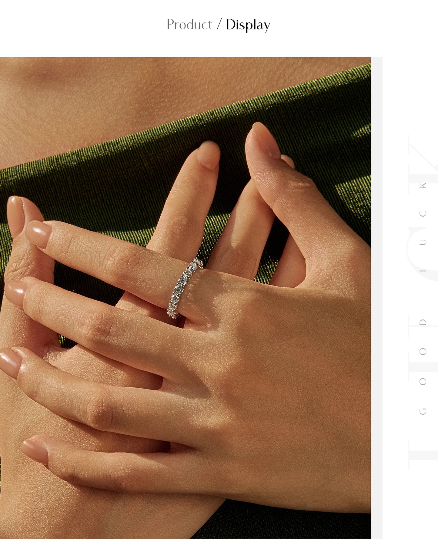MODIAN Dazzling D Color Moissanite Eternity Band Rings 925 Sterling Silver Luxury Stackable Fashion Ring For Women Fine Jewelry
