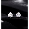 MODIAN D Color 1CT Moissanite Earrings 925 Sterling Silver Sparkling Three Prong Setting Stud Earrings For Women Wedding Jewelry