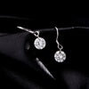 MODIAN 1CT D Color Sparkling Moissanite Hook Earrings 925 Sterling Silver Round Sway Dangle Earrings For Women Fine Jewelry