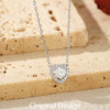 MODIAN D Color Heart Moissanite 925 Sterling Silver Fashion Simple Pendant Necklace For Women Wedding Fine Jewelry Gfits