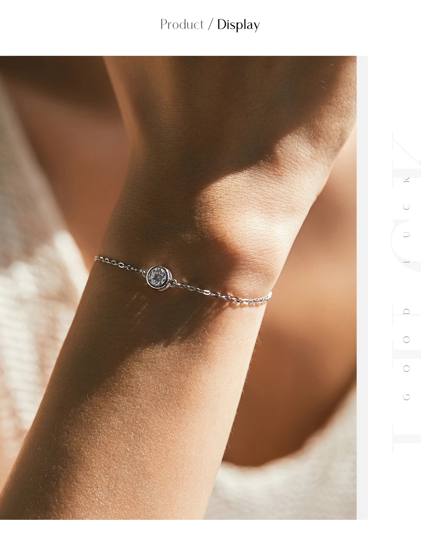 MODIAN 0.5CT Moissanite Bracelet 925 Sterling Silver Classic Link Chain Charms Bracelets For Women Luxury Wedding Jewelry