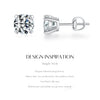 MODIAN D Color 1CT Moissanite Stud Earrings For Women 925 Sterling Silver 0.5CT Dazzling Lab Diamond Wedding Jewelry Gifts