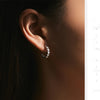 MODIAN D Color C Shape Moissanite Earrings 925 Sterling Silver Charming Dazzling Hoop Earrings For Women Wedding Fine Jewelry