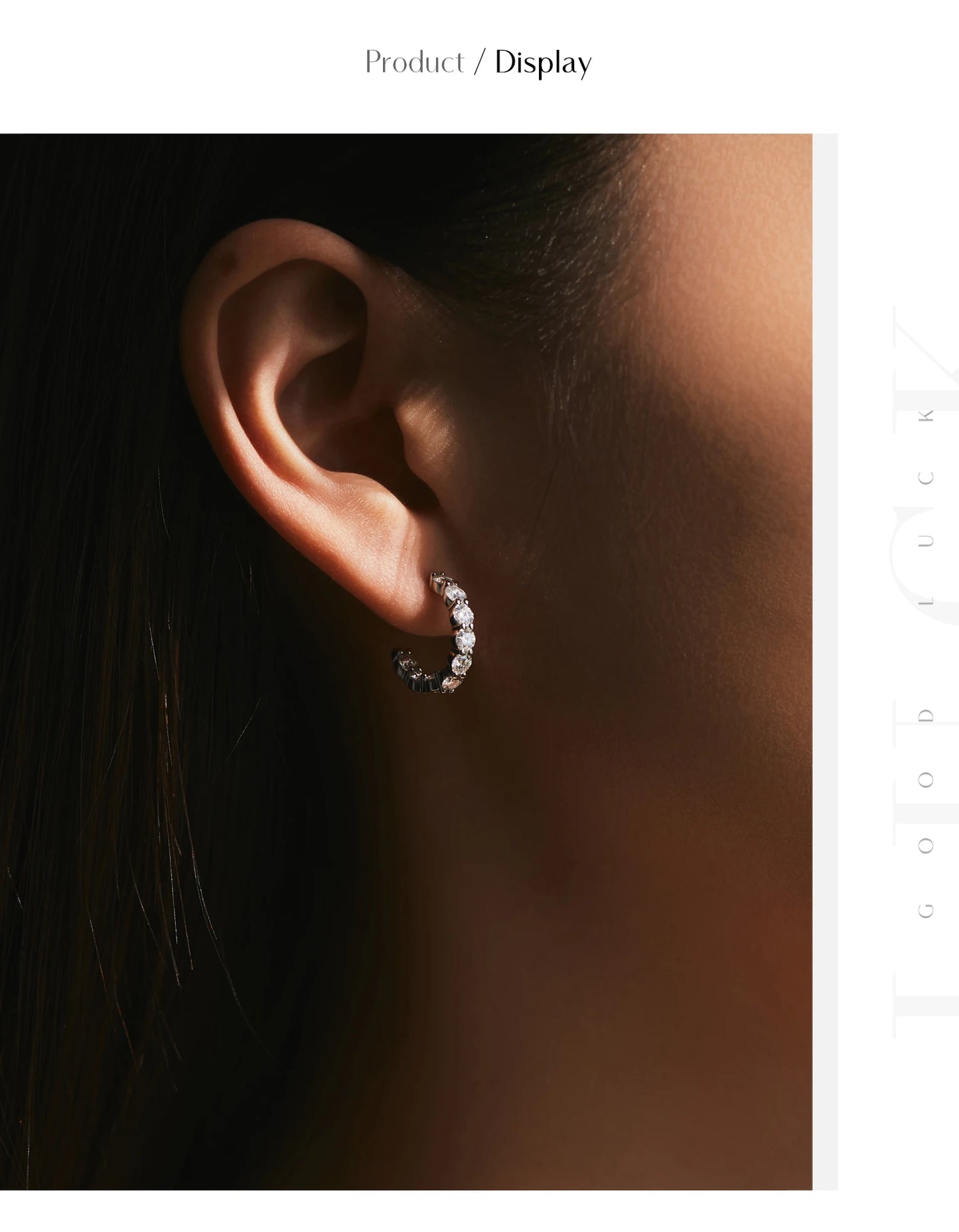 MODIAN D Color C Shape Moissanite Earrings 925 Sterling Silver Charming Dazzling Hoop Earrings For Women Wedding Fine Jewelry