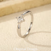 MODIAN D Color VVS1 Square Moissanite Ring 925 Sterling Silver Dazzling Wedding Band Rings For Women Fine Jewelry Gifts