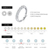 MODIAN D Color Moissanite 925 Sterling Silver Luxury Sparkle Geometric Hoop Earrings Ring For Women Wedding Fine Jewelry Set
