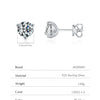 MODIAN D Color 1CT Moissanite Earrings 925 Sterling Silver Sparkling Three Prong Setting Stud Earrings For Women Wedding Jewelry
