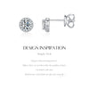 MODIAN Luxury Tiny Halo Moissanite Stud Earrings 925 Sterling Silver Earrings For Women Engagement Wedding Fine Jewelry Gift