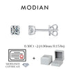 MODIAN 3MM-5MM Size D Color Moissanite 925 Sterling Silver Classic Simple Round Stud Earrings For Women Fine Stackable Jewelry