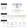 MODIAN 0.8Ct VVS1 Rectangle Emerald Cut Moissanite Ring 925 Sterling Silver Classic Rings For Women Wedding Fine Jewelry Gift