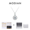 MODIAN 1 Carat D color Moissanite Pendant Necklace For Women 925 Sterling Silver Wedding Bridal Fine Jewelry With Certificate