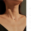 MODIAN 3 Styles Moissanite Necklace 925 Sterling Silver Simple Geometric Fishing Line Choker Necklaces For Women Fine Jewelry