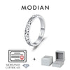 MODIAN D Color Moissanite Sparkle Couple Ring 925 Sterling Silver Charming Stars Ring For Women and Men Anniversary Fine Jewelry
