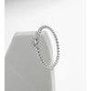 MODIAN D Color Round Moissanite Lab Diamond Rings 925 Sterling Silver Simple Classic Beads Stackable Ring For Women Jewelry