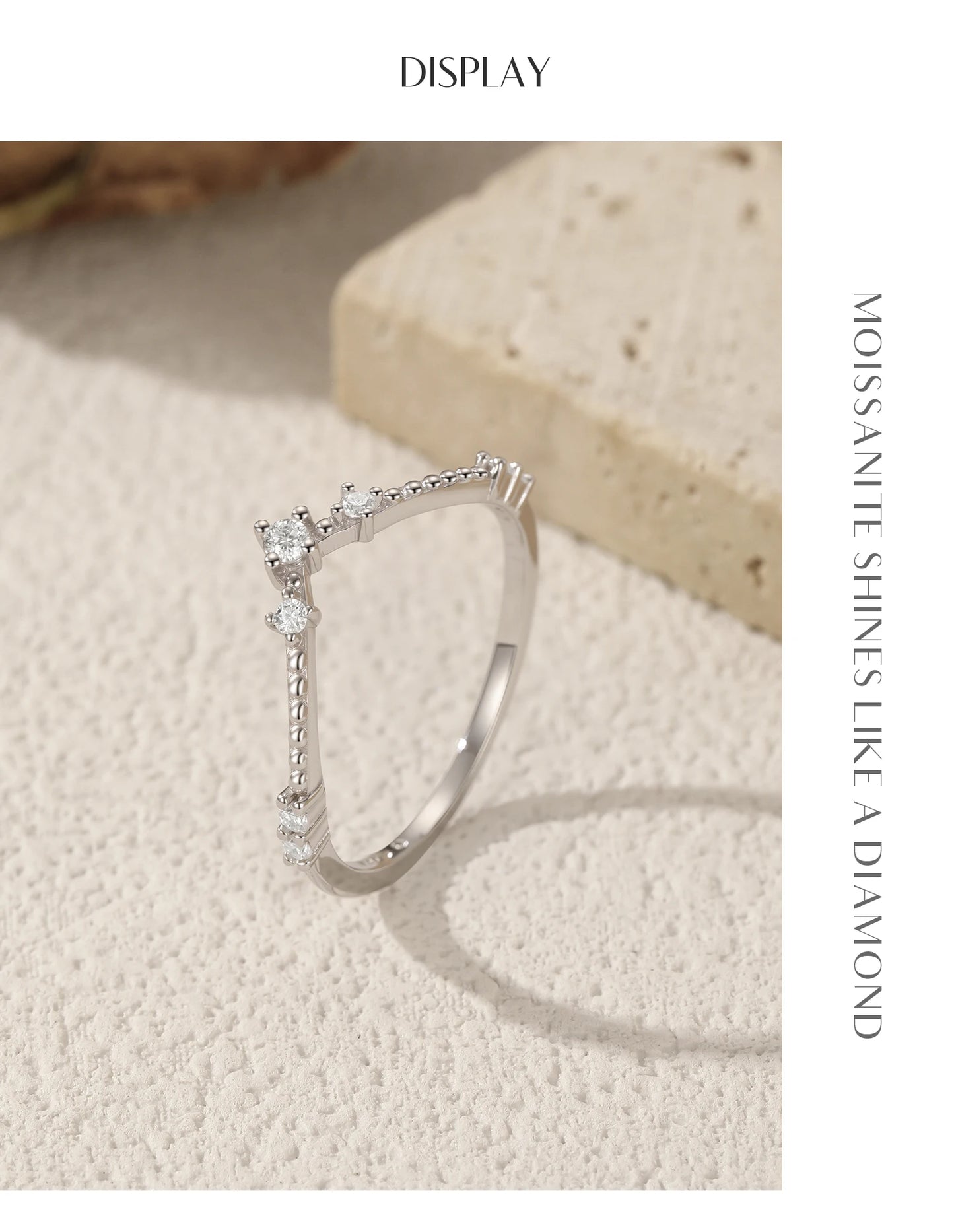MODIAN D Color Moissanite Rings 925 Sterling Silver Exquisite Arrow Thin Finger Sparkling Rings For Women Wedding Fine Jewelry