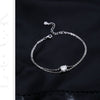 MODIAN 1CT D Color Moissanite Bracelet 925 Sterling Silver Delicate Double Layer Bracelets For Bridal Wedding Fine Jewelry Gifts