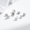 MODIAN D Color 1CT Moissanite Stud Earrings 925 Sterling Silver Wedding Engagement Lab Created Diamond Jewelry For Women Gift