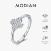 MODIAN D Color Moissanite 925 Sterling Silver Exquisite Charming Clubs Finger Rings For Women Vacation Party Fine Jewelry
