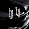 MODIAN D Color U Shape Moissanite Earrings 925 Sterling Silver Elegant Exquisite Hoop Earrings For Women Wedding Jewelry