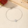 MODIAN D Color Moissanite 925 Sterling Silver Simple Daily Clubs Link Chain Trendy Bracelet For Women Fine Jewelry Gifts